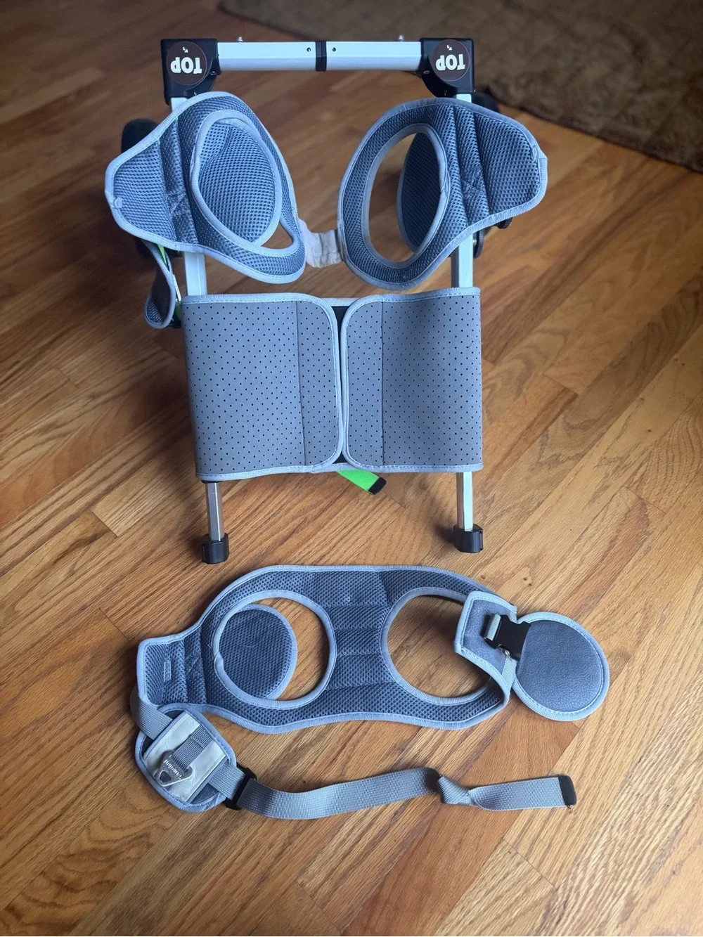 Gray Support Wheelchair for Dogs – Lightweight Rear Leg Mobility Aid